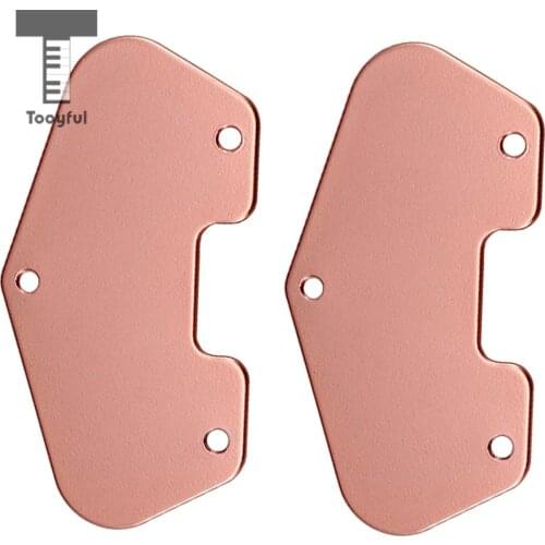 Tooyful 2Pcs Copper-red Guitar Humbucker Pickup Baseplate for TL Electric Guitar Stringed Instrument Parts