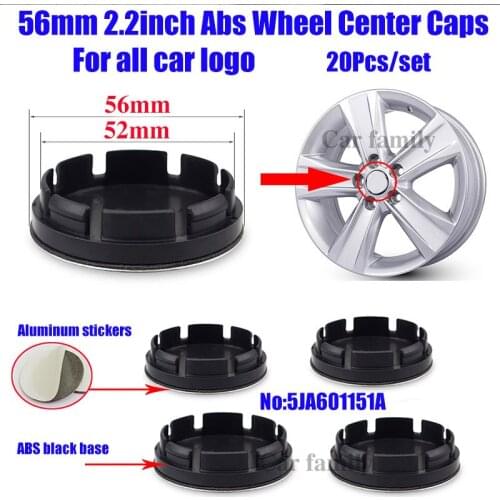 20PCS 5JA601151A 56mm Auto Wheel Center Cap Covers Wheel Hub Cap Car Emblem Badge for Kia Land Rover Mazda Lexus Mini Opel