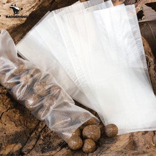 50pcs/lot PVA Water-soluble Bags for Carp Fishing Fast Dissolving Environmental bait bag for carp fishing