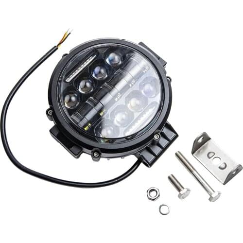 7inch Round LED Work Light Lamp Universal For SUV Boat Excavator Tanks Truck