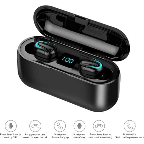 Q32 TWS Micro 5.0 Bluetooth Wireless Headset Binaural Super Small Mini Invisible Sports In-ear Running