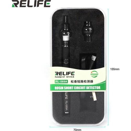 RELIFE RL-069A Rosin Short Circuit Detector Built-In Battery For Detecting Failure Points Of Phone Computer Motherboard