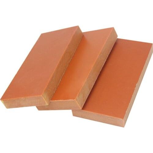 Thickness 3/5/8mm Orange Red Electric Insulation Plastic Board Customization & Cutting Engraving Processing Bakelite Plate