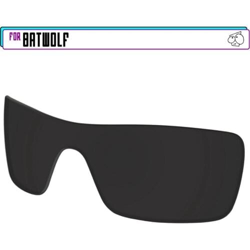 EZReplace Replacement Lenses for - Oakley Batwolf Sunglasses - Black