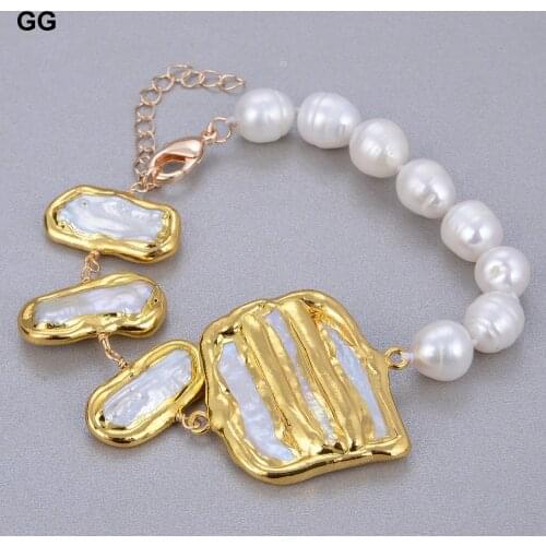 Natural Purple Amethyst Rough Nugget With Electroplated Edge Bracelet 8"