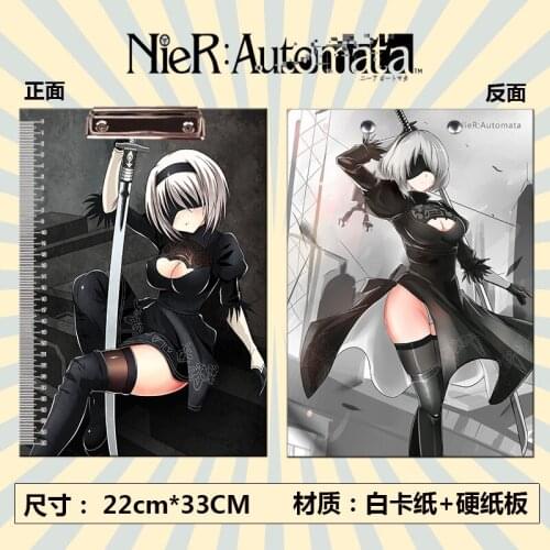 Anime NieR Automata Clipboards toy Clip Folder Board File Drawing Writing Pad School Office toy A4