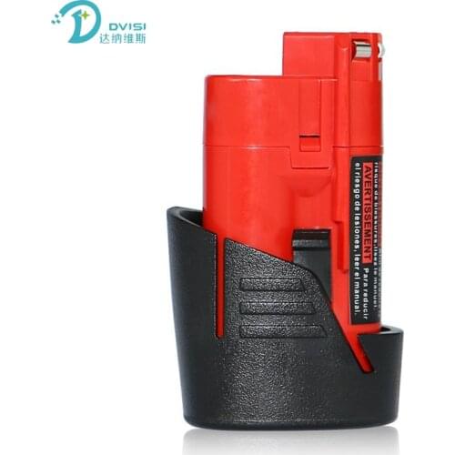 DVISI M12 12V 2000mAh Li-ion Battery For Milwaukee M18 M12 48-11-2440 12V 2Ah Electrical Drill lithium-ion Battery Wholesale