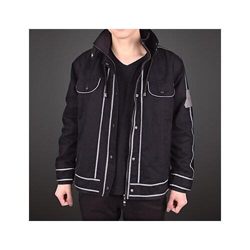 Can be tailored Anime Sword Art Online Cosplay Man Woman Halloween Cos Kirito Kirigaya Kazuto Everyday coat Costume only Coat