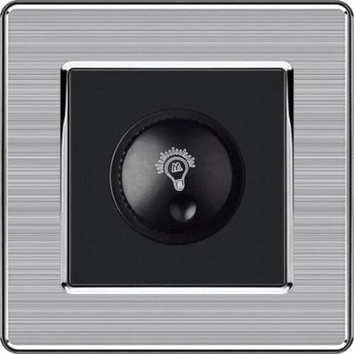 KAMANNI Wall Light Modulator Dimmer switch of Luxury 220V~250V Push Button Switch EU Standard 10A spiral Adjust the lights