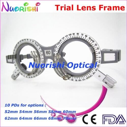 XD14 Retail Fixed PD Distance Optometry Lateral adjustment Grey Gray Trial Lens Frame 10 Pupil PD Distance Free Shipping