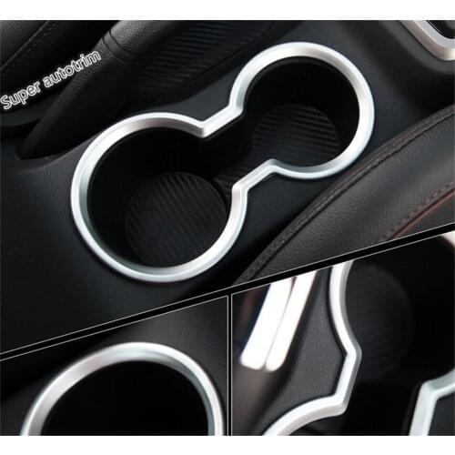 Lapetus Front Water Cup Holder Decoration Cover Trim 1 Pieces Accessories Interior Fit For Hyundai Creta IX25 2015 2016 2017 ABS