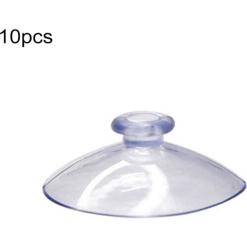 10PCS PVC Suction Hooks Cups - Any Type - Wide Range - Clear Plastic/Rubber Casement Suckers Wall Stick Home Storage Tool