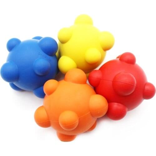 Durable Rubber Jumping Activation Ball Tough Dog Clean Teeth Chewing Toy Puppy