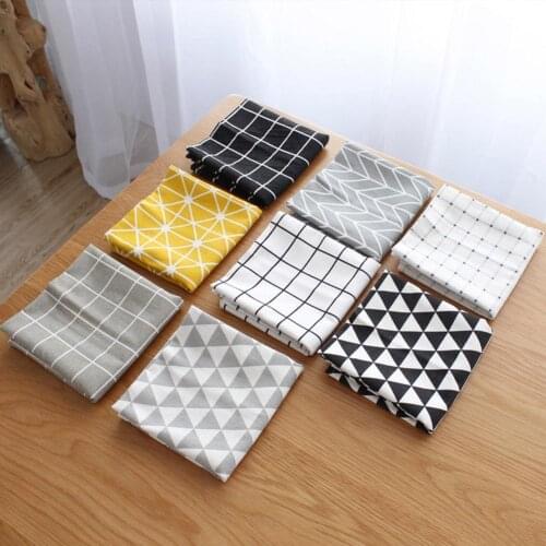 40x60cm Simple Cotton Linen Napkin Dining Mat Placemat Pastoral Decor Japanese-style Classic Insulated Pad Kitchen Accessories