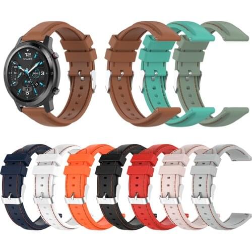 Silicone Sport Strap For TicWatch Pro 3 / GTX Band Straps For TicWatch Pro 2020 / S2 E2 / E Smart Replaceable Watchband Bracelet