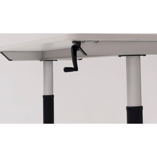 Manual height adjustable desk