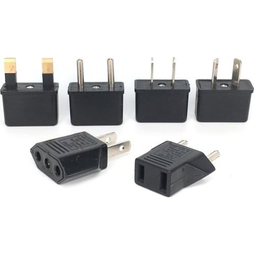 USA, Canada Universal Travel Plug Adapter (Type B) -Convert Europe, UK, India, Australia to American Socket - Round to Flat Pin