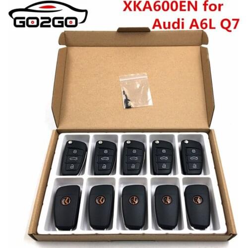 Xhorse 3 Buttons Wire Key for Audi A6L Q7 Style Universal Remote Key for VVDI Key Tool Key Programmer XKA600EN