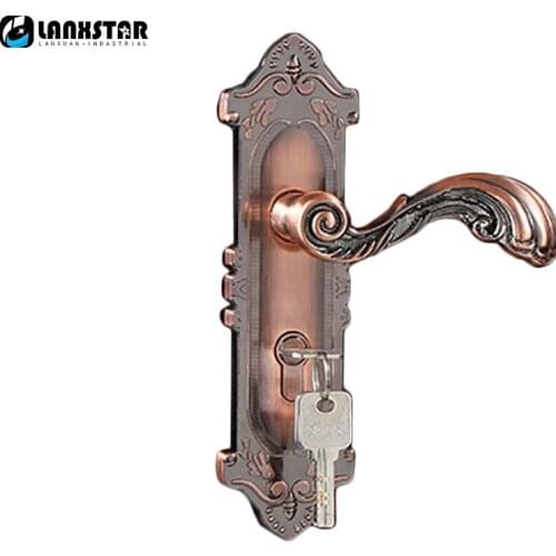 High Quality Design Zinc Alloy Handle Lock Indoor Mechanical Locks European Quality-assurance Room Door-lock