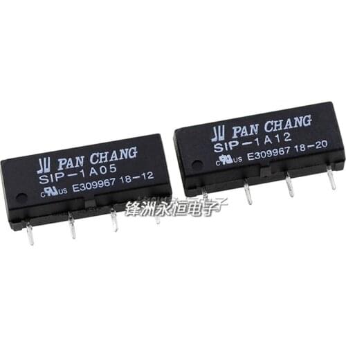 5PCS Reed Switch Relay SIP-1A05 SIP-1A12 SIP-1A24 Miniature 5V/12/24VDC 4 Feet