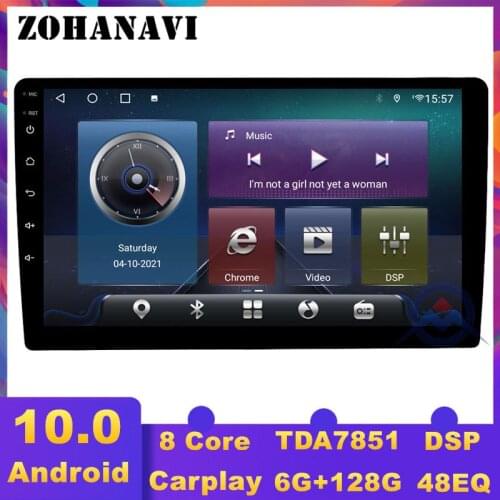 ZOHANAVI 9/10 inchs 8 Cores DSP 4G android 10 Universal Car Multimedia DVD stereo player autoradio GPS Navigation Radio
