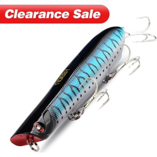 130mm 31g Popper Tuna Lures Fishing Lures Topwater Artificial Hard Baits Sea Fishing Tackle Wobbler Floating Peche Tackle