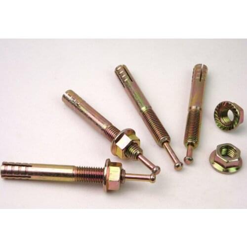 2pcs/lot M20*190 Carbon steel with Galvanized Hit core expansion screws bolts strike movement core expansion bolt free shipping