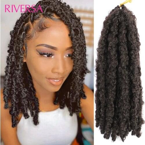 3Packs Bob Faux Locs 12'' Short Bob Locs Distressed Butterfly Locs Crochet Pre looped Soft Butterfly Locks Hair Naturel Crochet