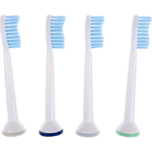 4pcs Replacement Deep Cleaning Brush Heads Food-grade PP Healthy W-shaped Brush Head