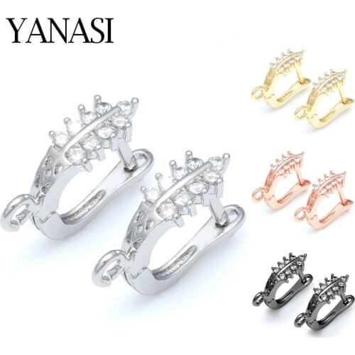4 Colors Supplies For Jewelry Making Silver Gold Earring Hooks Accessories For Women Costume Jewelry Wholesale