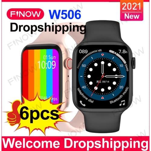 6pcs iwo W506 Smartwatch W66 Lite 2021 Series 6 BT Calling Wireless Charge relogio inteligente Smart Watch Men PK HW22Promax