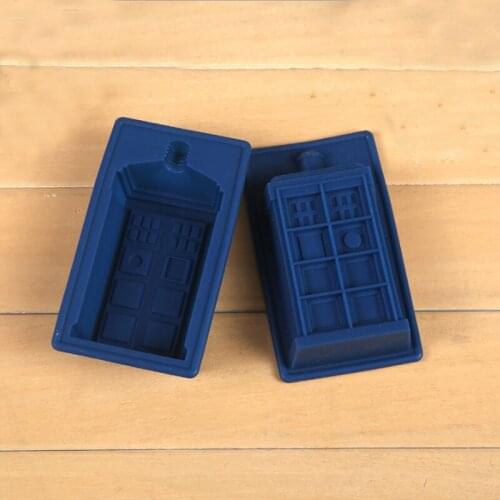 Doctor Who Tardis Ice Cube Trays Dr. Who Silicone Ice Mold Cake Muffin Baking Pan Jello Chocolate Gelatin Mold Soap Mould