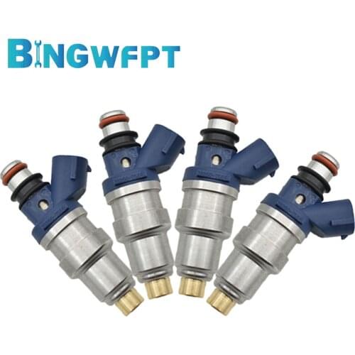 4PCS Nozzle For Toyota Tacoma 2.4L L4 Hilux RZN148 RZN168 2RZFE Fuel Injector 23250-75040 23209-75040
