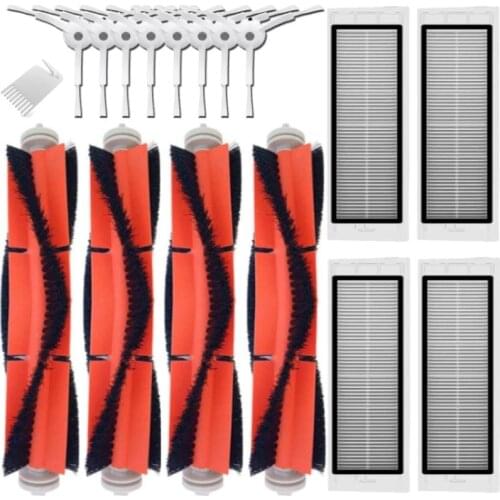 HOT！-Main Brush Filters Side Brushes Accessories Suitable for Xiaomi Roborock S50 Vacuum Robot Parts