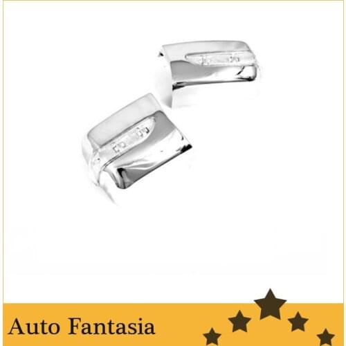 Chrome Side Mirror Cover with LED Side Blinker for Mercedes Benz W124 E Class