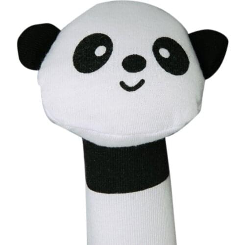 MACH shape Panda Fabric squealing sound bar Baby play toys
