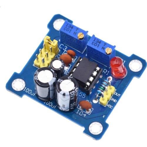 NE555 Pulse Generator Pulse Starter Duty Cycle and Frequency Adjustable Module DIY Kit Oscillator Square Wave Signal Generator