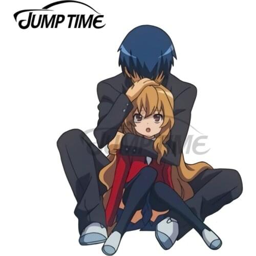 JumpTime 13 x 11.5cm Toradora Taiga Occlusion Scratch Car Stickers Personality Vinyl Bumper Window Decoration Decal Car Styling
