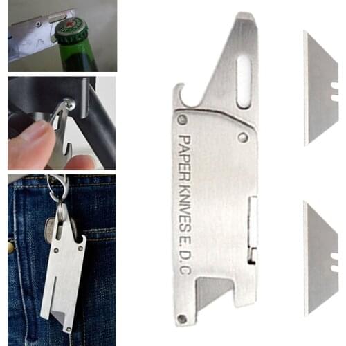 Multipurpose paper knife cutter Utility blade pocket tool cut multi parcel letter open multifunction package opener sharp razor