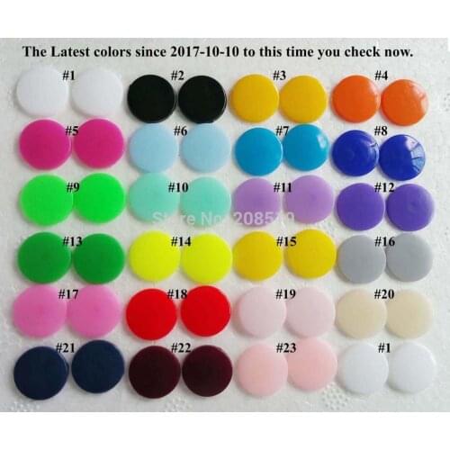 Can choose color) T5 12MM Press Buttons 200 sets (2 caps+1 stud+1 socket=1set) baby clothes Diaper DIY Button mixed