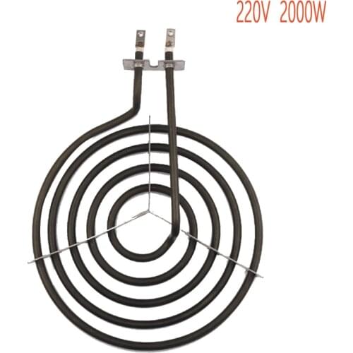 2000W stove surface burner heating elements,5 rings mosquito coil type oblate heater tube with tripod