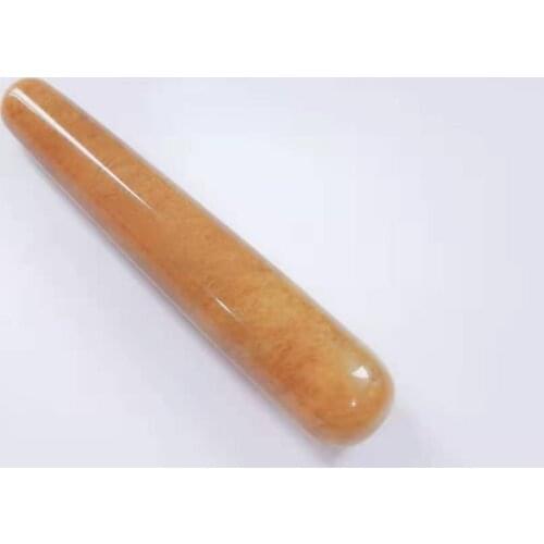 Wholesale Quartz Crystal Massage Stick Natural Healing Hand Carved Stone Massage Stick For Energy LCK