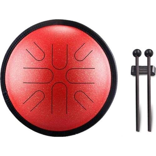 Hluru A Copper 8 tone 10 inch Ethereal Dish Travel Steel tongue Percussion musical instrument drum Tambourine handpan Meditation