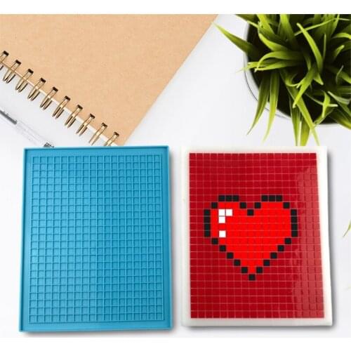 DIY Crafts Pixel Puzzle Coaster Epoxy Resin Mold Cup Mat Casting Silicone Mould Crystal Mold DIY Handmade Soap Making DROPSHIP