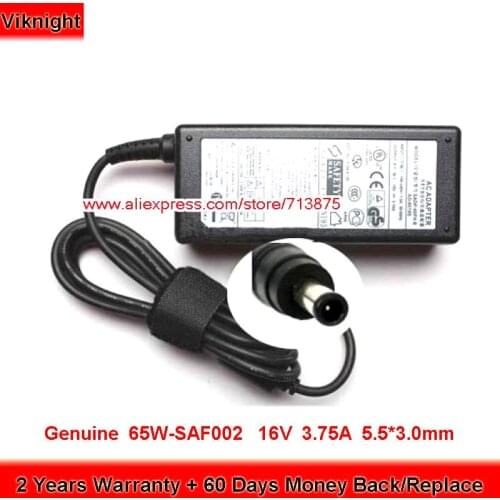 Genuine 65W-SAF002 M50 16V 3.75A Laptop AC Adapter for Samsung NP350V5C PSCV600104A