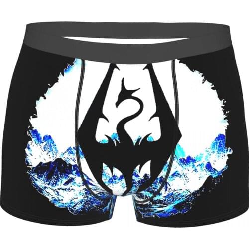 Skyrim The Elder Scrolls Action Role-playing Games Underpants Cotton Panties Man Underwear Print Shorts Boxer Briefs