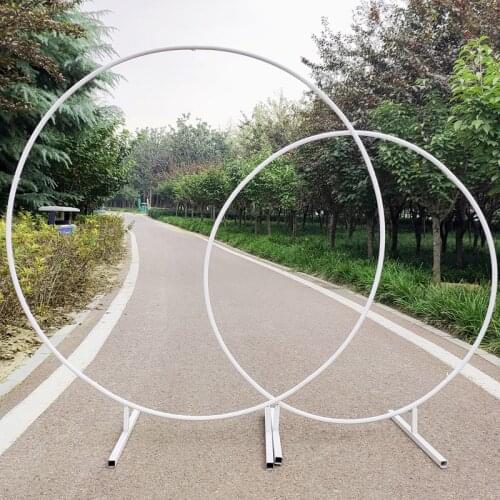 Diameter 1.5~2.5 Meters Circular Arch Wedding Birthday Party Diy Decoration Background Props Party Background Frame Wth Flowers