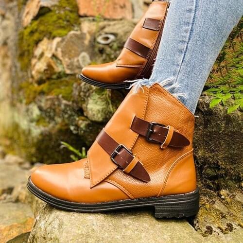 Women Boots 2020 New Autumn And Winter woman Ankle boots Chesil Boots fashion casual Work flat shoes office ladies boots shoes
