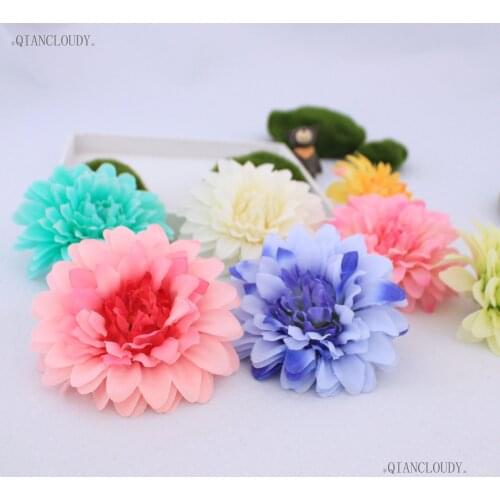 1/10/100 pieces Artificial Chrysanthemum Gerbera daisy sunflowers Silk Flower Heads for Hair clip Garland Hat wedding C82
