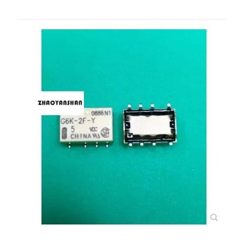 100pcs X G6K-2F-Y-5VDC G6K-2F-Y 5V Relay Free Shipping